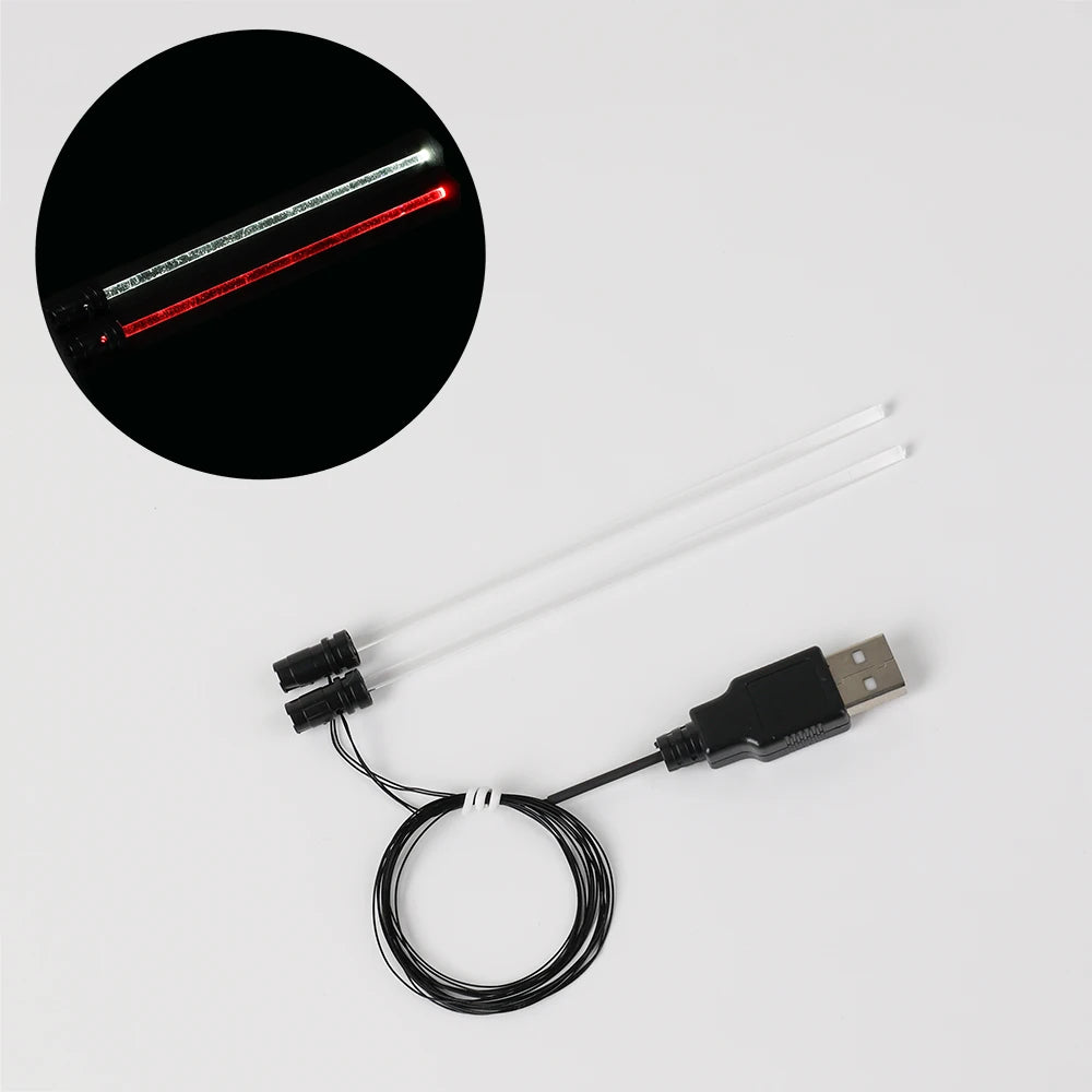 EASYLITE LED Lighting Up Kit For Length 12 Cm Lightsaber Characters General Grievous White Storm No Blocks