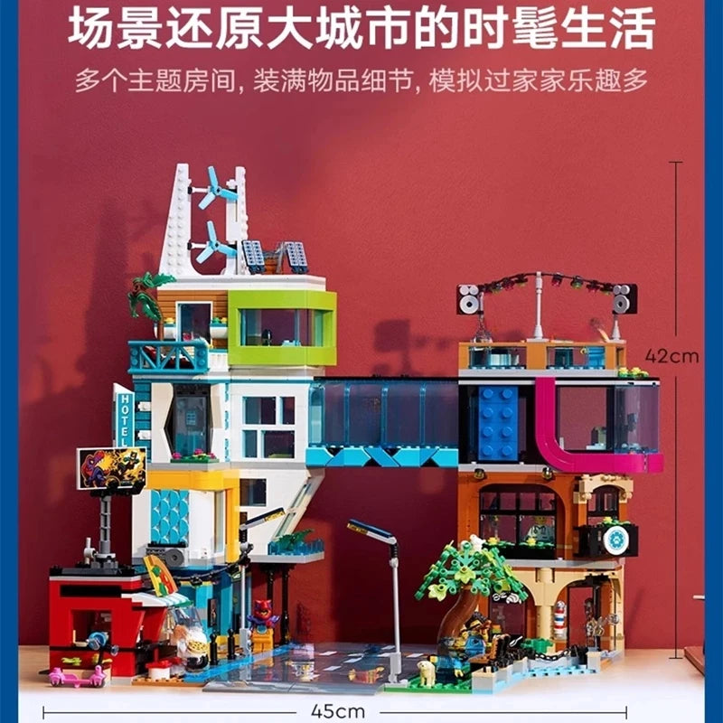 legolcks 2025 New building Series 2010pcs Modern Metropolis Model Building Blocks DIY Assembly Toys Christmas Birthday Gifts