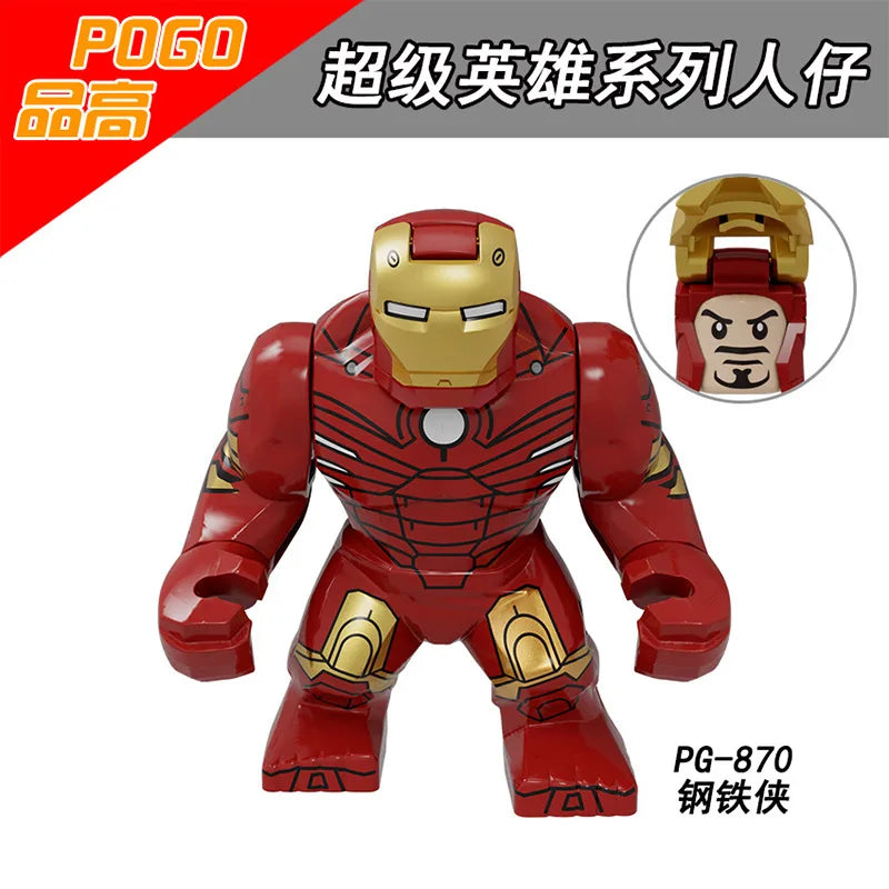 Marvel building blocks, humanoid dolls, mini dolls, Hulk, children's toys, birthday gifts, cartoon characters, Christmas gifts