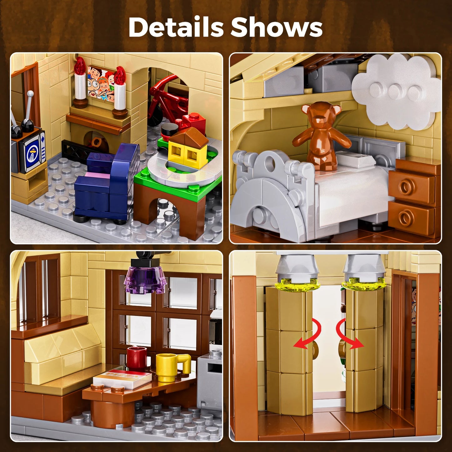 Elliot's House Building Blocks Set Alien Movie House Hut Bricks Model Toys Village Architecture Collection Gifts for Fans Adults