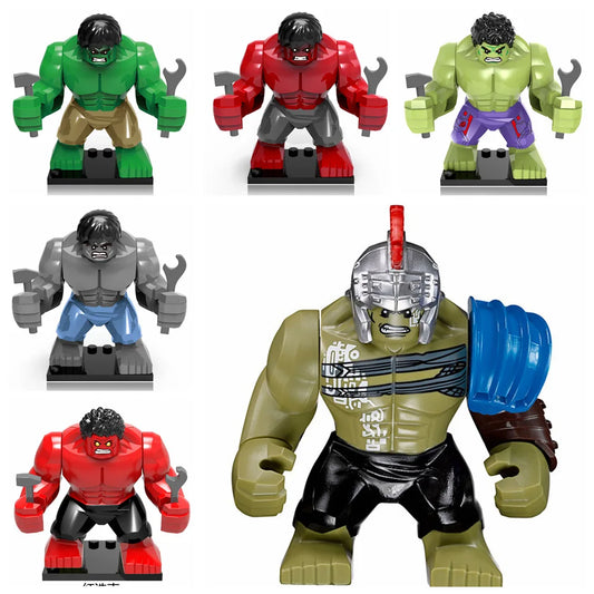 Marvel building blocks, humanoid dolls, mini dolls, Hulk, children's toys, birthday gifts, cartoon characters, Christmas gifts