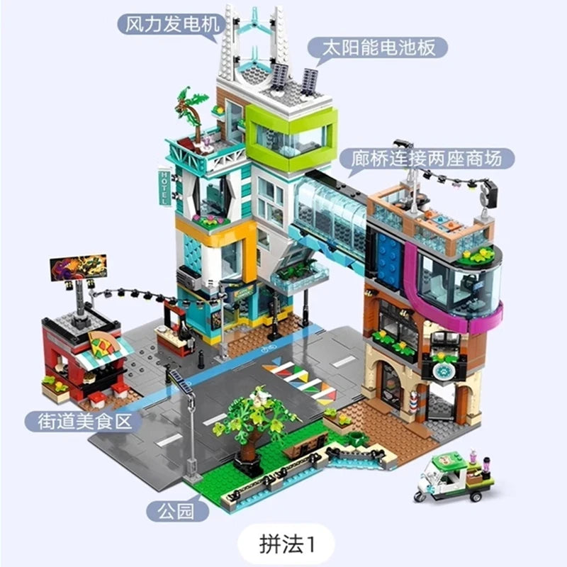 legolcks 2025 New building Series 2010pcs Modern Metropolis Model Building Blocks DIY Assembly Toys Christmas Birthday Gifts
