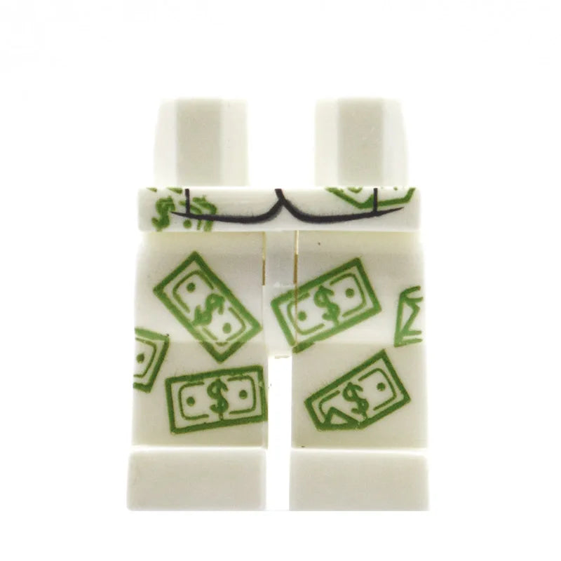10 MOC Leg Pants Dress Short legs Body Wear Compatible building blocks Toys