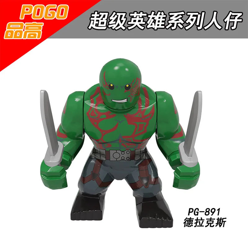 Marvel building blocks, humanoid dolls, mini dolls, Hulk, children's toys, birthday gifts, cartoon characters, Christmas gifts