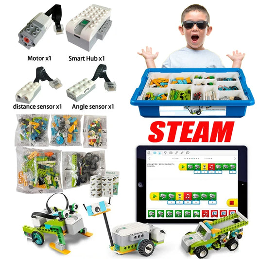 WeDo 2.0 Educational FunctionsParts Compatible 45300 Core Set Building Blocks DIY Toys Christmas Gifts Charge  version