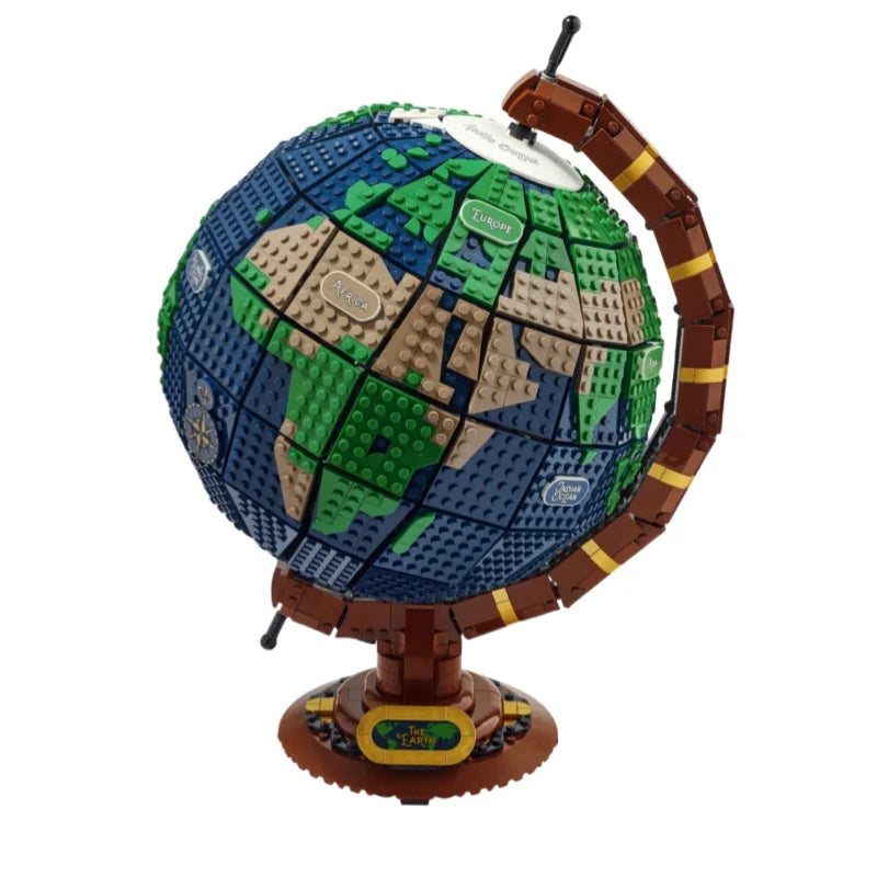 2585 pieces of creative globes, modular DIY building blocks, compatible with suitable for children's educational gifts