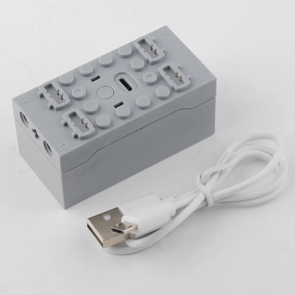 L/Servo Motor + 4-way Speed Control Remote Control With Battery Case Set Power Group Set MOC Building Blocks DIY Parts PF Bricks