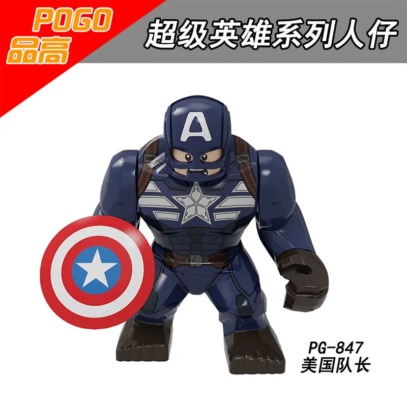 Marvel building blocks, humanoid dolls, mini dolls, Hulk, children's toys, birthday gifts, cartoon characters, Christmas gifts