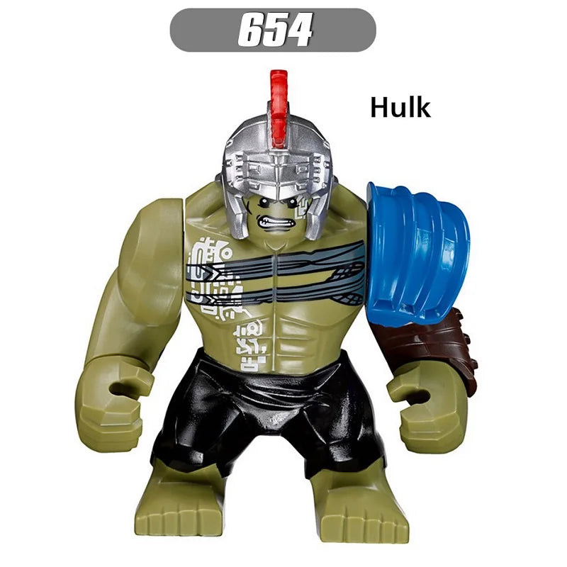 Marvel building blocks, humanoid dolls, mini dolls, Hulk, children's toys, birthday gifts, cartoon characters, Christmas gifts