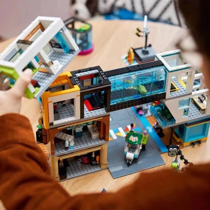 legolcks 2025 New building Series 2010pcs Modern Metropolis Model Building Blocks DIY Assembly Toys Christmas Birthday Gifts