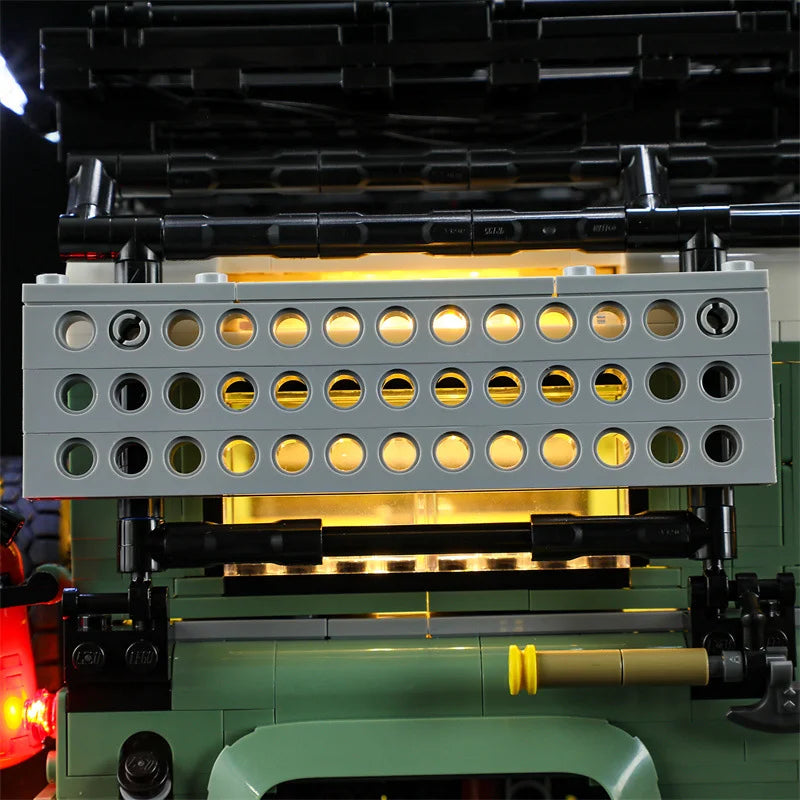 (Only LED Light No Bricks)  Lands Rovers Classic Defenders 90 10317 Car Illumination (Not Include Model Sets)