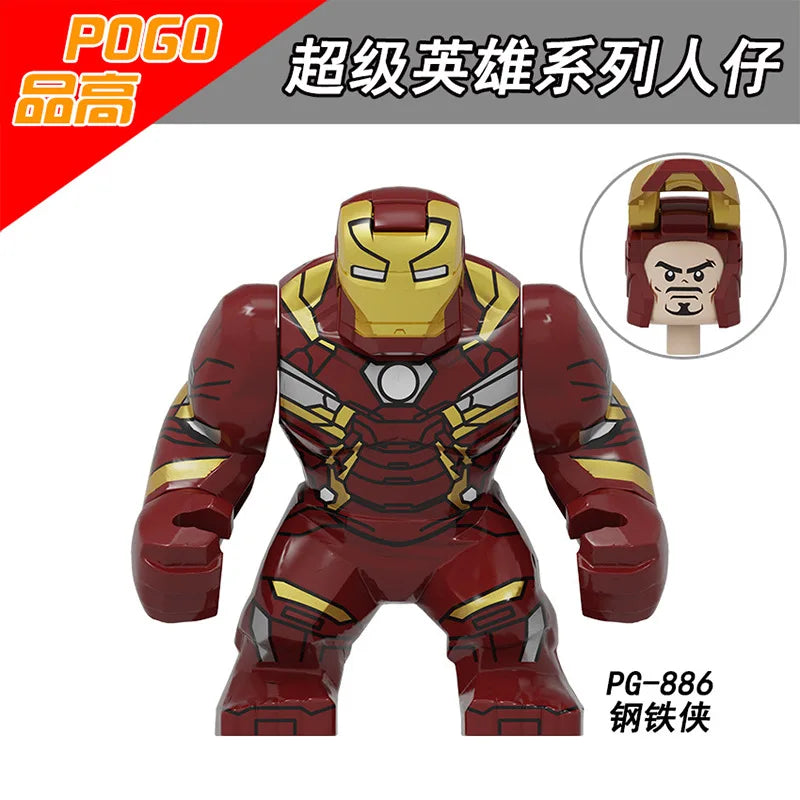 Marvel building blocks, humanoid dolls, mini dolls, Hulk, children's toys, birthday gifts, cartoon characters, Christmas gifts