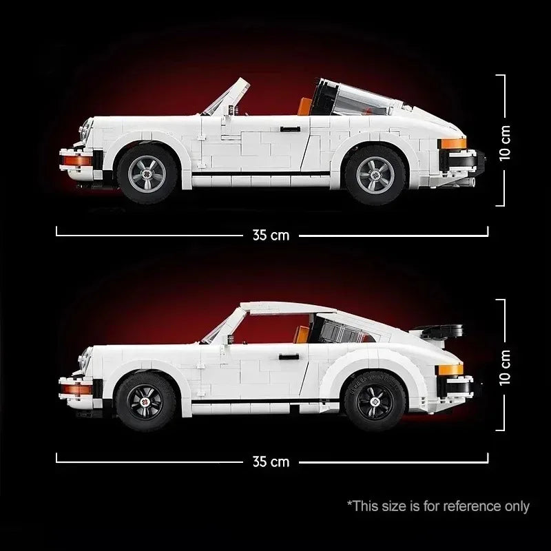 Hot Toys Technical Retro Car Model Legoing 10295 Building Blocks Set Race Classic Kit for Adults and Teens Toys Gift 1458PCS
