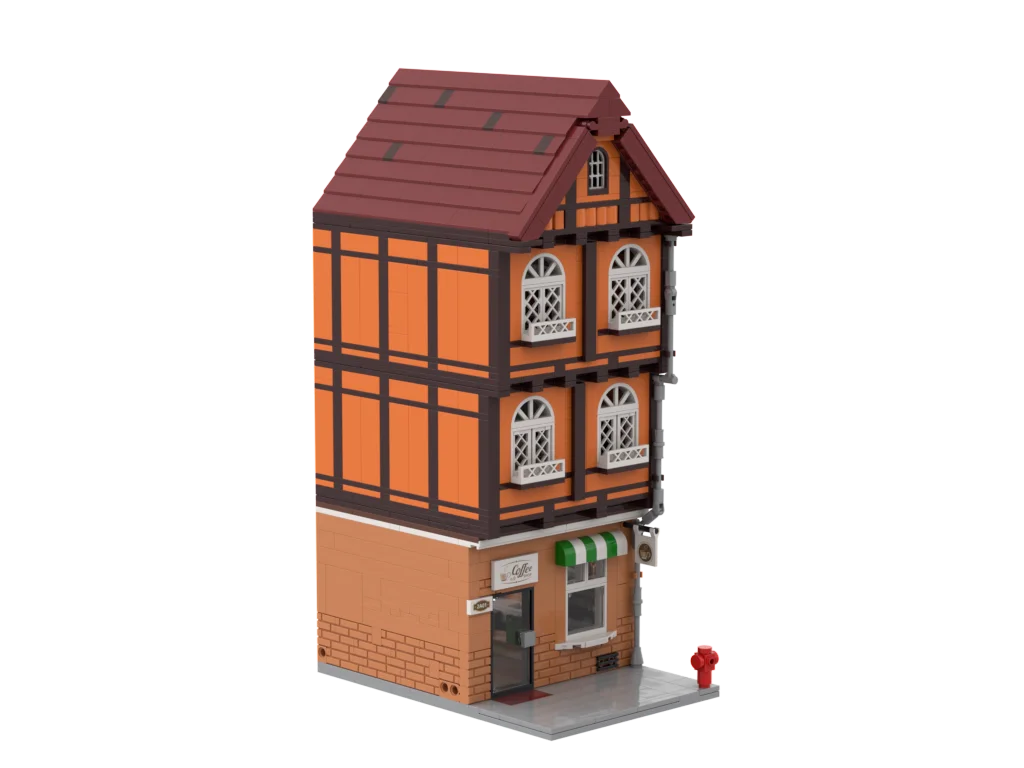 PLEJ61005 City Architecture Villa Cottage Model Building Blocks Compatible Modern Houses Modular Home Village Construction Toys