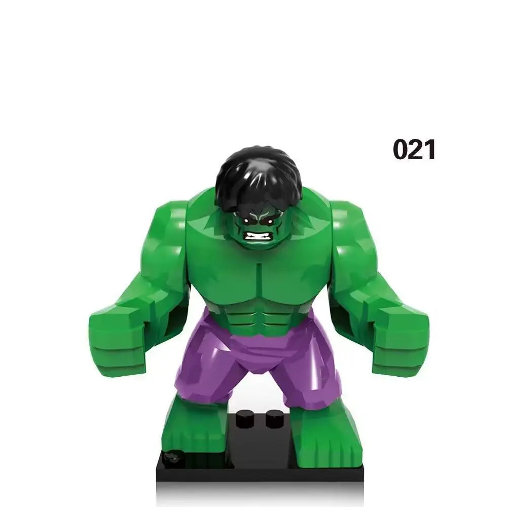 Marvel building blocks, humanoid dolls, mini dolls, Hulk, children's toys, birthday gifts, cartoon characters, Christmas gifts