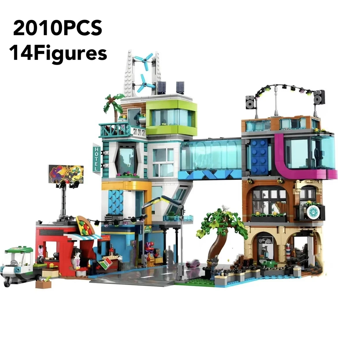 legolcks 2025 New building Series 2010pcs Modern Metropolis Model Building Blocks DIY Assembly Toys Christmas Birthday Gifts