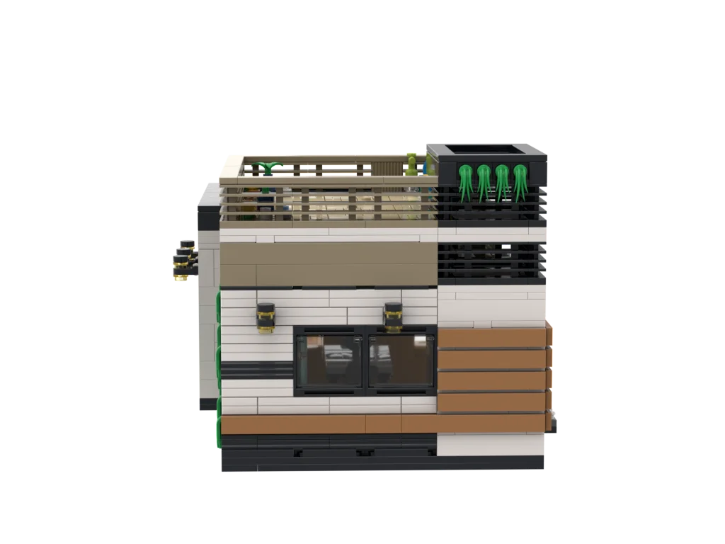 PLEJ61005 City Architecture Villa Cottage Model Building Blocks Compatible Modern Houses Modular Home Village Construction Toys