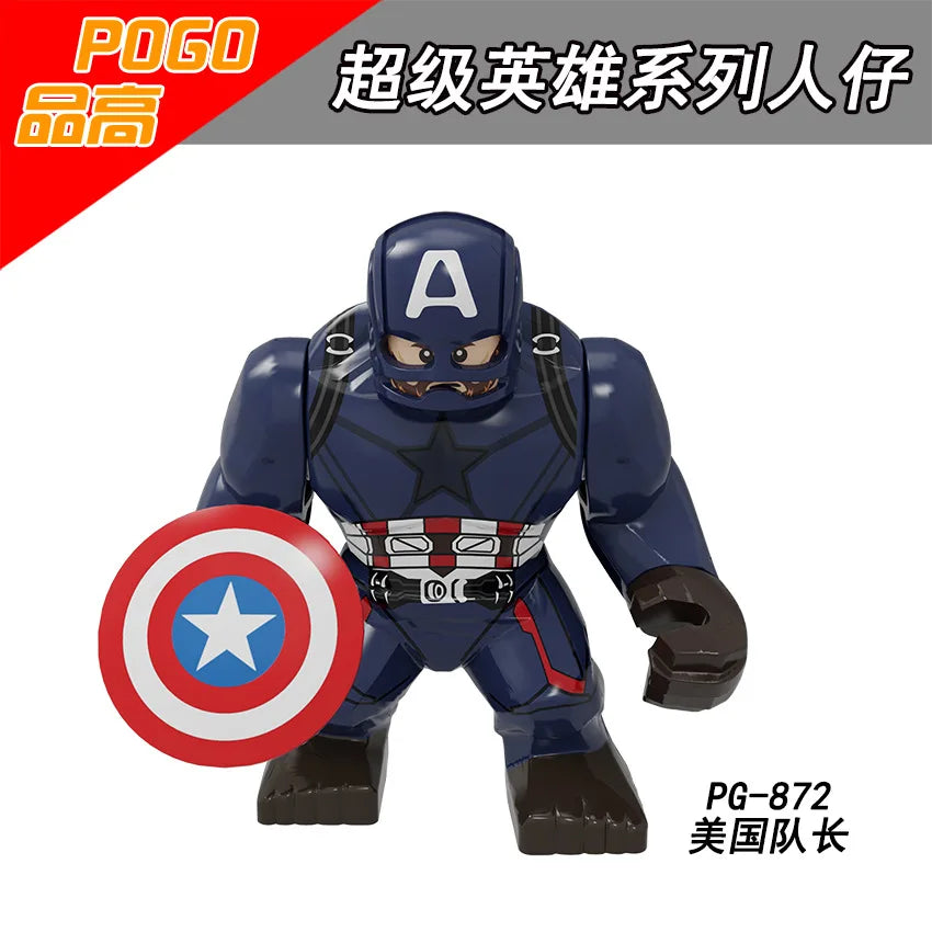 Marvel building blocks, humanoid dolls, mini dolls, Hulk, children's toys, birthday gifts, cartoon characters, Christmas gifts