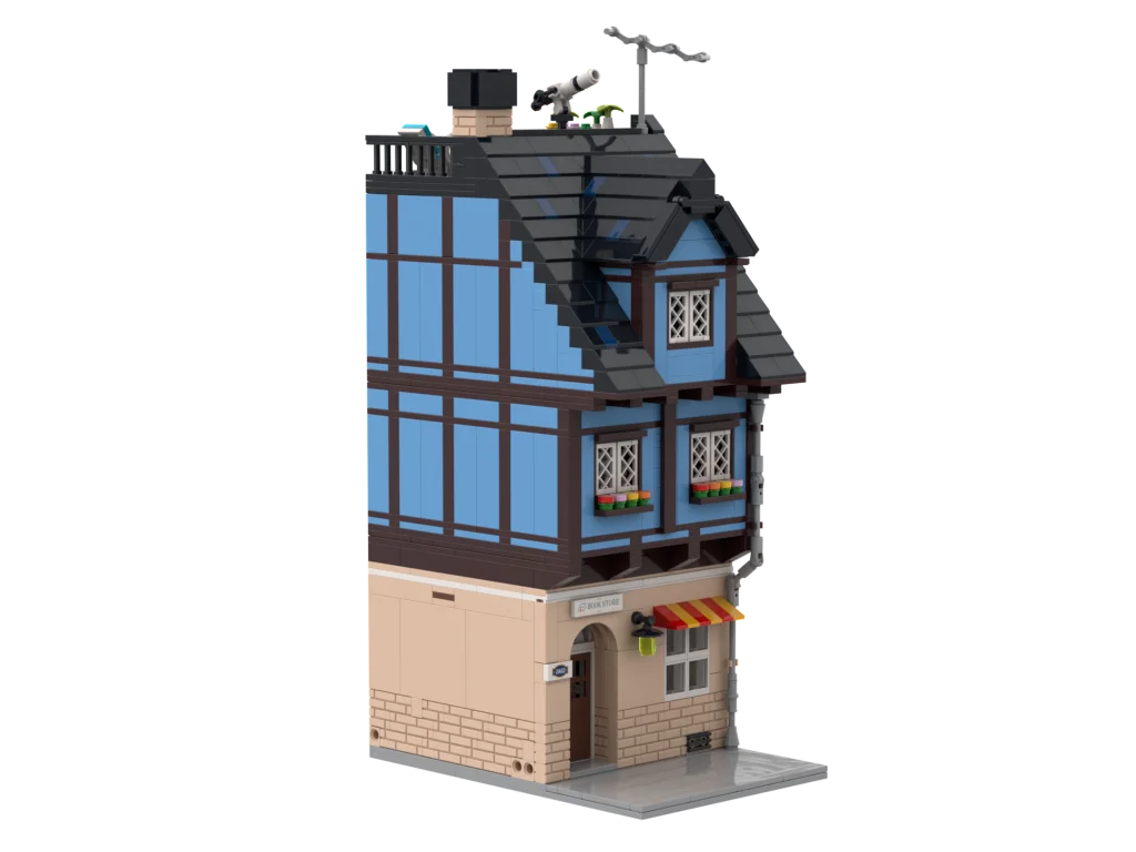 PLEJ61005 City Architecture Villa Cottage Model Building Blocks Compatible Modern Houses Modular Home Village Construction Toys