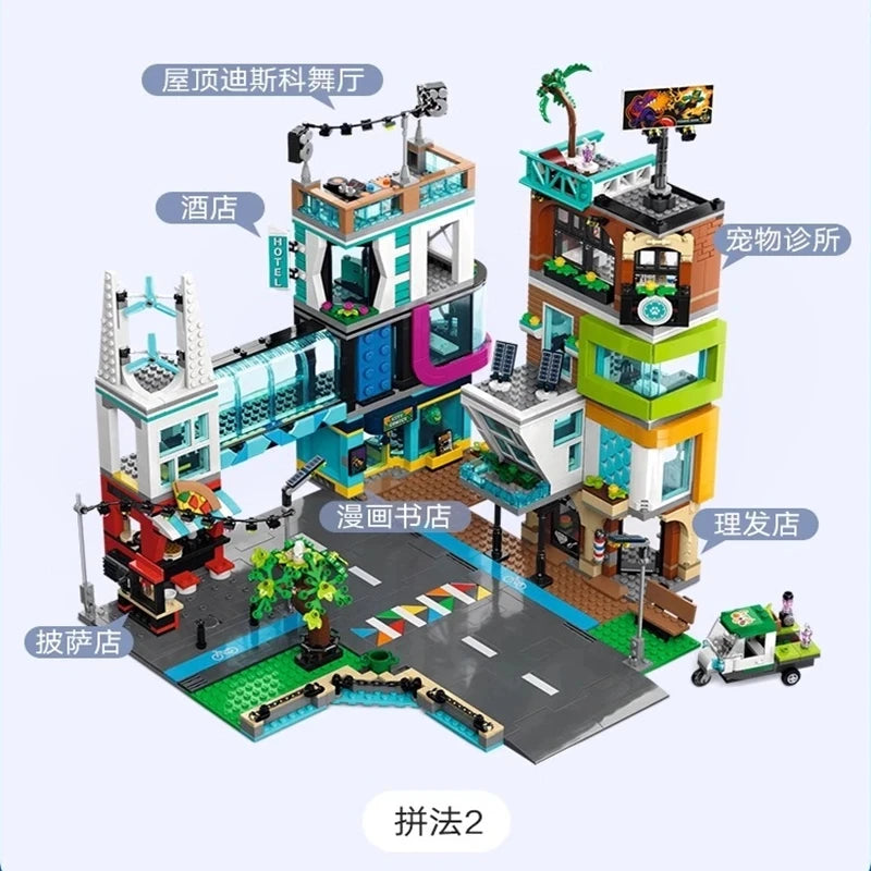 legolcks 2025 New building Series 2010pcs Modern Metropolis Model Building Blocks DIY Assembly Toys Christmas Birthday Gifts
