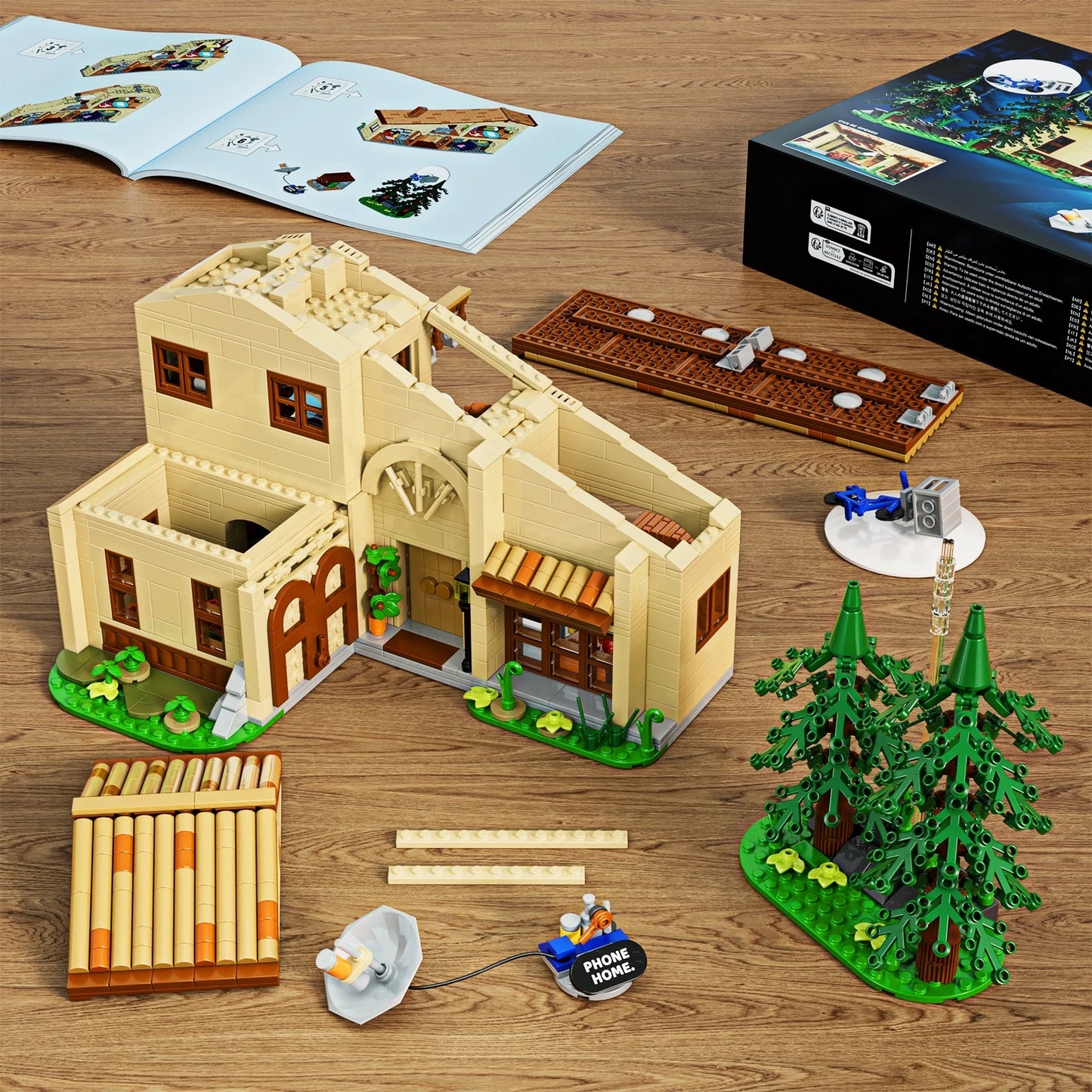 Elliot's House Building Blocks Set Alien Movie House Hut Bricks Model Toys Village Architecture Collection Gifts for Fans Adults