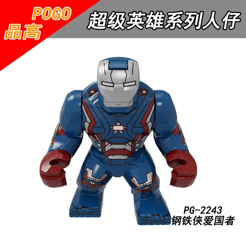 Marvel building blocks, humanoid dolls, mini dolls, Hulk, children's toys, birthday gifts, cartoon characters, Christmas gifts