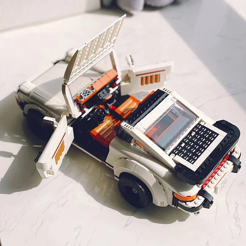Hot Toys Technical Retro Car Model Legoing 10295 Building Blocks Set Race Classic Kit for Adults and Teens Toys Gift 1458PCS