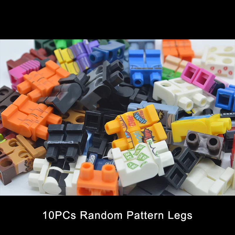 10 MOC Leg Pants Dress Short legs Body Wear Compatible building blocks Toys