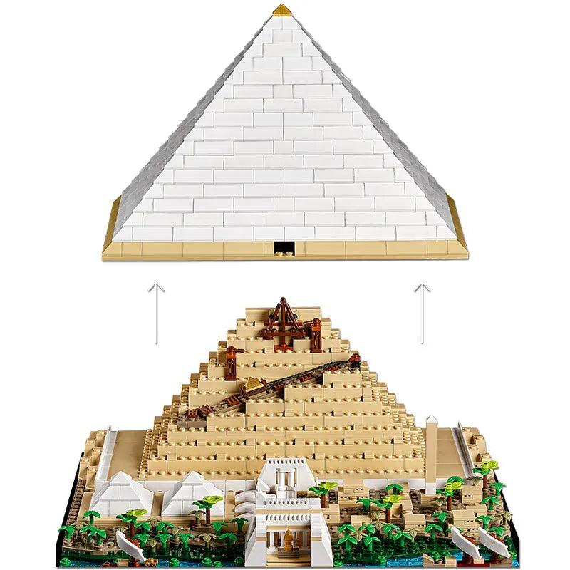 Hot Toys Classic Legoing  The Great Pyramid of Giza Model City Architecture Street View Building Blocks DIY Assembled Toys