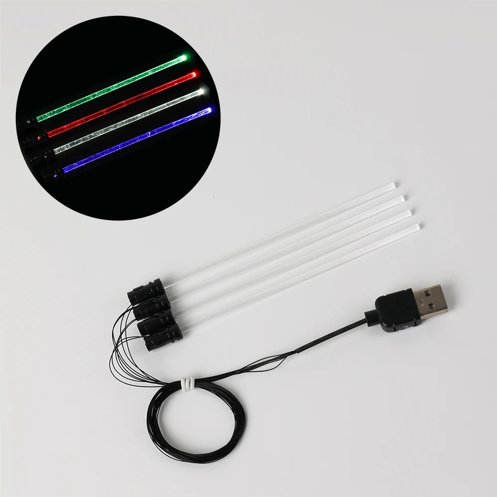 EASYLITE LED Lighting Up Kit For Length 12 Cm Lightsaber Characters General Grievous White Storm No Blocks