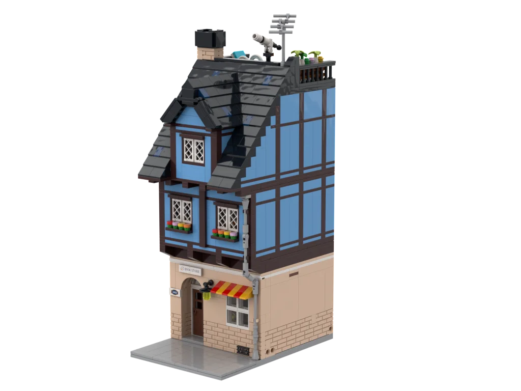 PLEJ61005 City Architecture Villa Cottage Model Building Blocks Compatible Modern Houses Modular Home Village Construction Toys