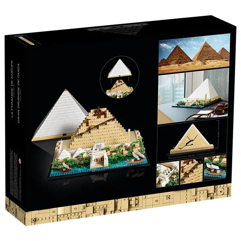 Hot Toys Classic Legoing  The Great Pyramid of Giza Model City Architecture Street View Building Blocks DIY Assembled Toys