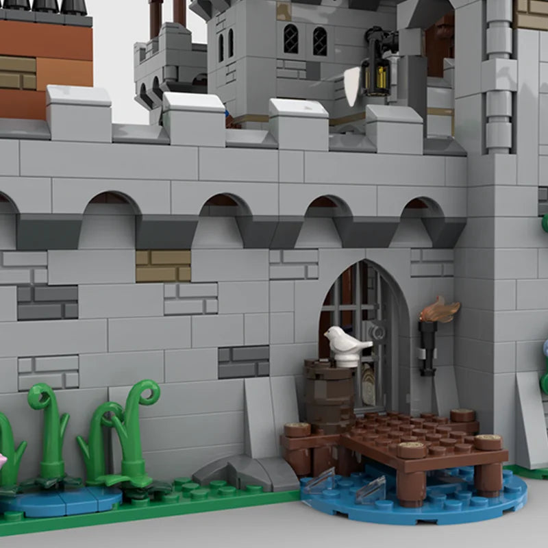 4039 Pieces Model Building Blocks Set – Lionbrick Modular Castle – Medieval Fortress with Modular Design