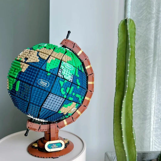 2585 pieces of creative globes, modular DIY building blocks, compatible with suitable for children's educational gifts
