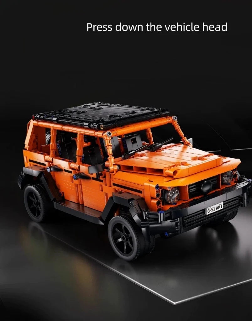 New Jeep car furniture decoration building blocks with 1300+ items, a favorite among boys and girls.