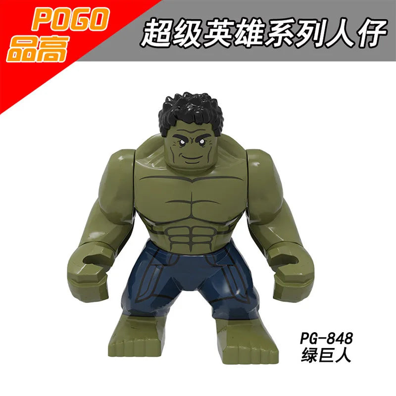 Marvel building blocks, humanoid dolls, mini dolls, Hulk, children's toys, birthday gifts, cartoon characters, Christmas gifts