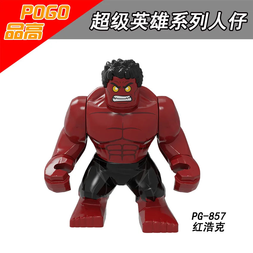 Marvel building blocks, humanoid dolls, mini dolls, Hulk, children's toys, birthday gifts, cartoon characters, Christmas gifts