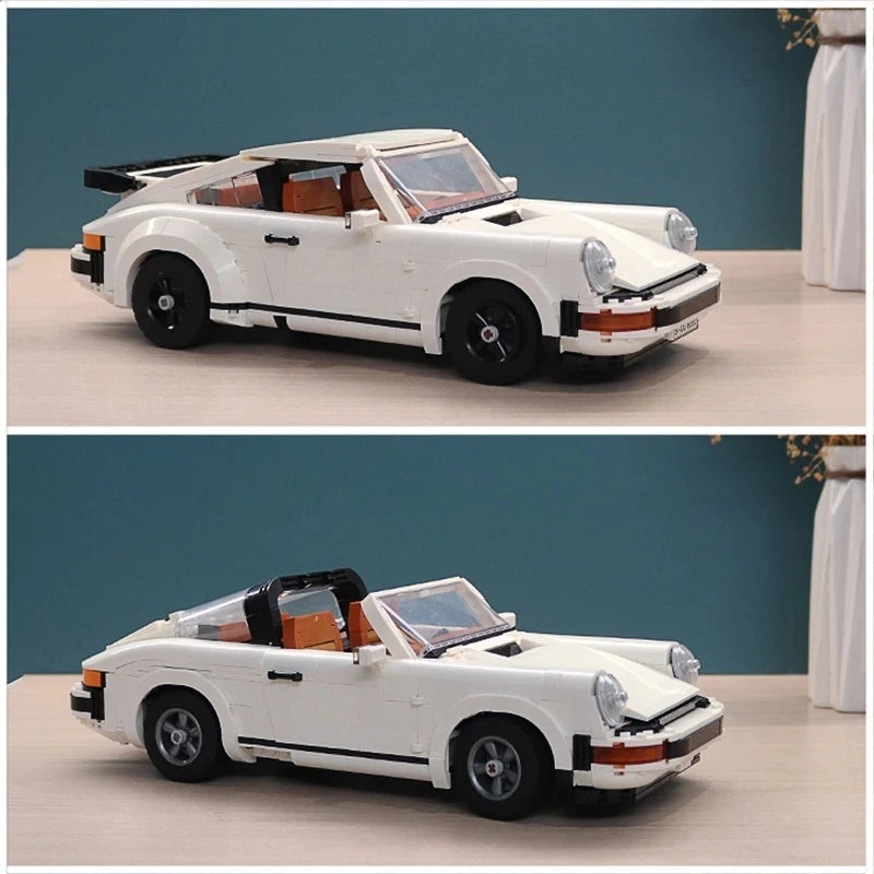 Hot Toys Technical Retro Car Model Legoing 10295 Building Blocks Set Race Classic Kit for Adults and Teens Toys Gift 1458PCS