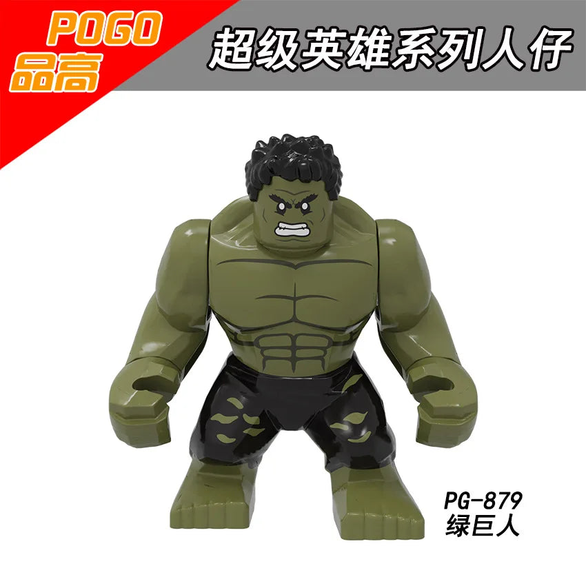 Marvel building blocks, humanoid dolls, mini dolls, Hulk, children's toys, birthday gifts, cartoon characters, Christmas gifts