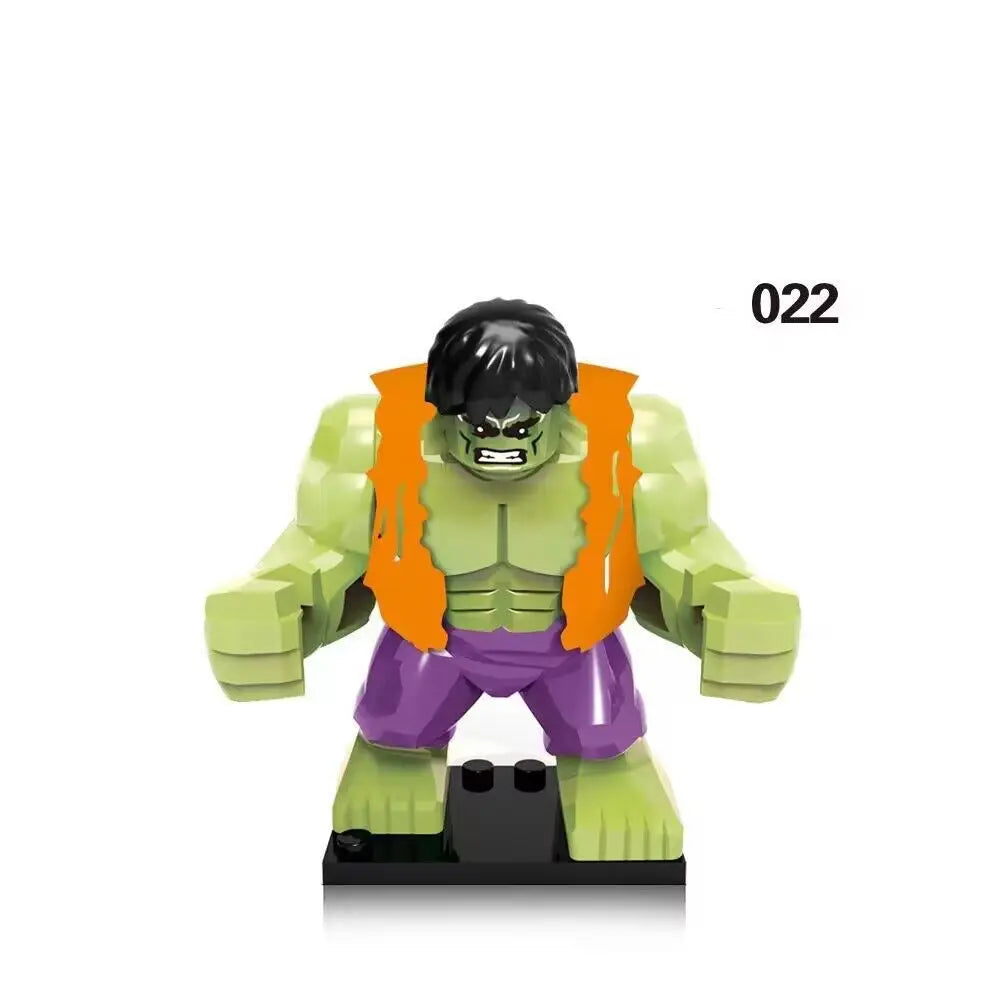 Marvel building blocks, humanoid dolls, mini dolls, Hulk, children's toys, birthday gifts, cartoon characters, Christmas gifts